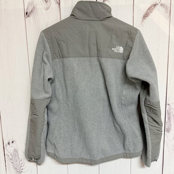 The North Face Denali Jacket Women’s Medium Gray Beige Fleece EUC - Picture 3 of 15